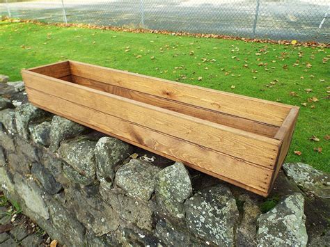 rectangular wooden planter box plans